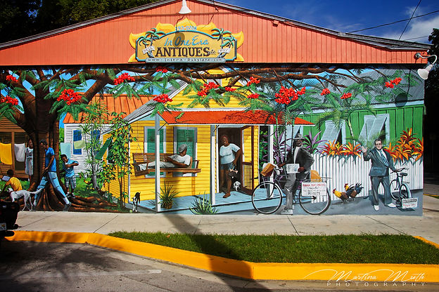 Hauswand in Key West